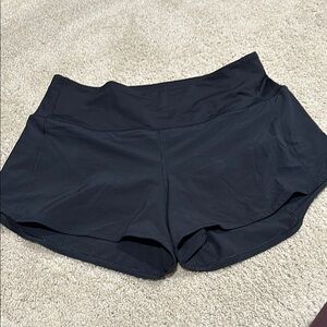Black Lululemon Speed Up Shorts